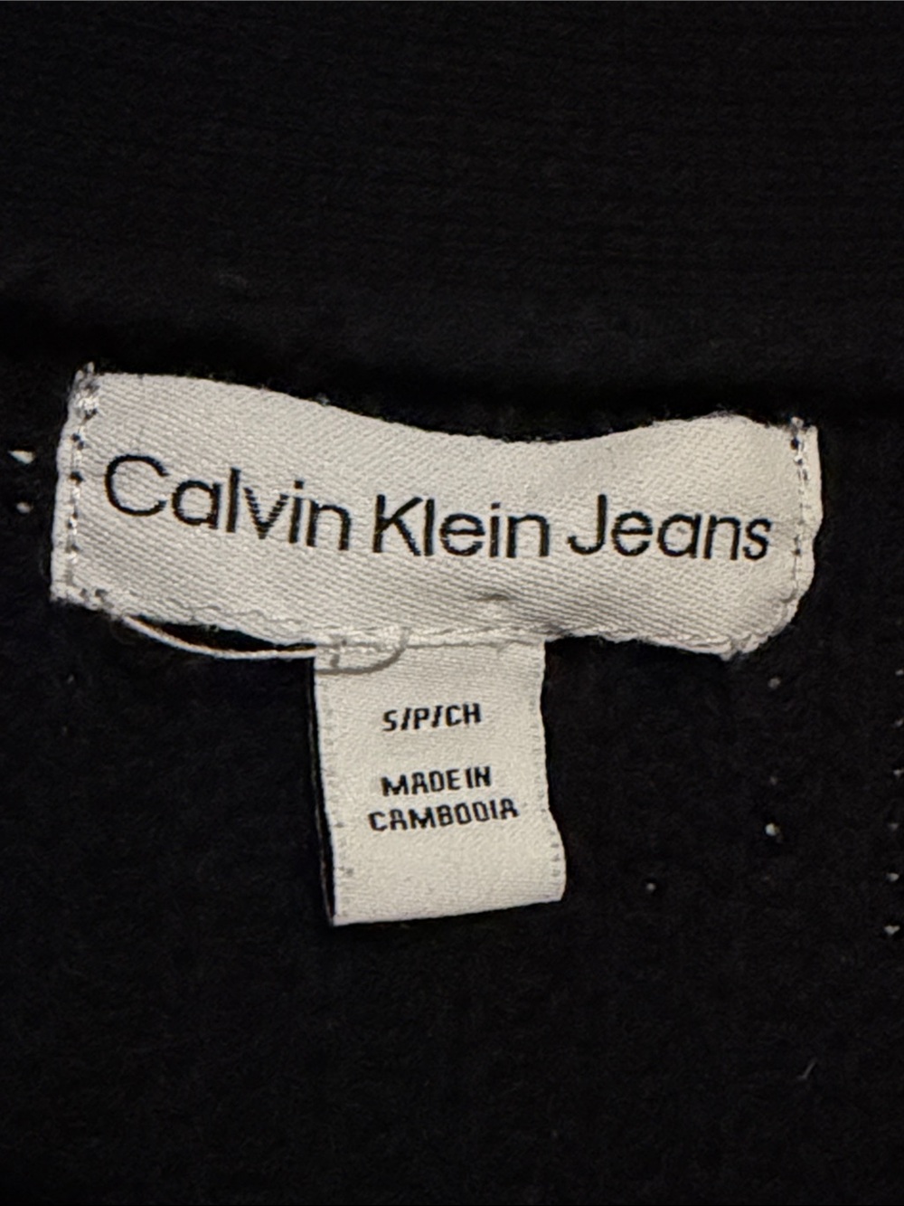 Calvin Klein Black Ribbed Button-Front Cardigan - Picture 2 of 5